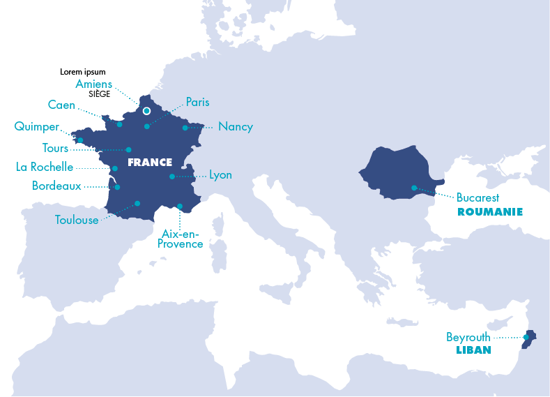 Carte de nos agences - H2air